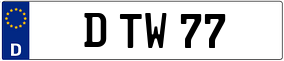 Trailer License Plate